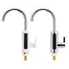 220V 3000W Electric Kitchen Water Heater Tap Instant Hot Water Faucet Heater Cold Heating Faucet Tankless Water Heater with LED