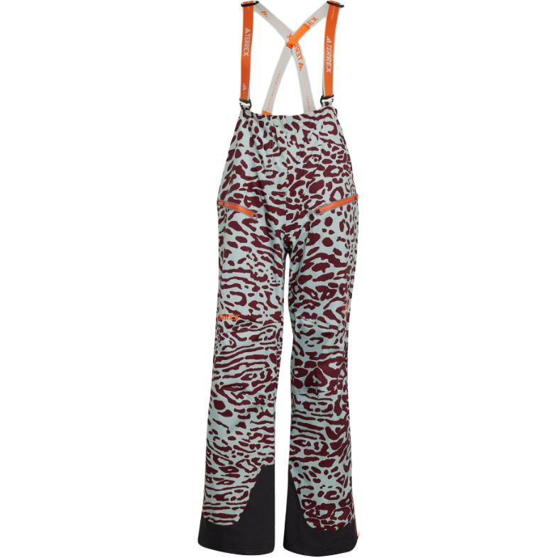 Adidas X Stella McCartney Truenature 2L Tracksuit Bottoms Fashion Print Comfortable Overalls Women bottoms Steam-Green Dark-Red IW3872