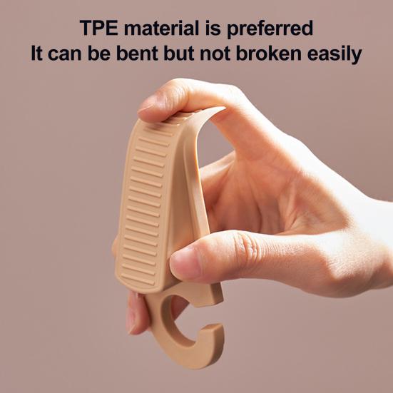 Yousheng 2Pcs Door Stoppers Wear Resistant Non-Slip Design Universal Easy to Install Home Safety Shock-Absorbent Door Wedge