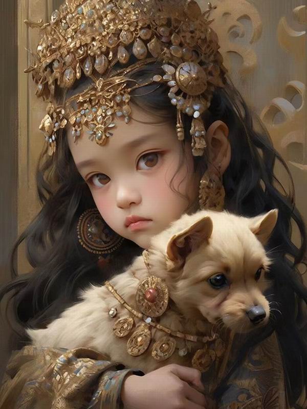 Ženy a koně Diamantová malba Nové přírůstky Zvířata Domácí kutily Plný Čtverec Kulatý Vrták Kamínková výšivka Dívka Psík Mozaika Sady křížkového stehu Nástěnné dekorace