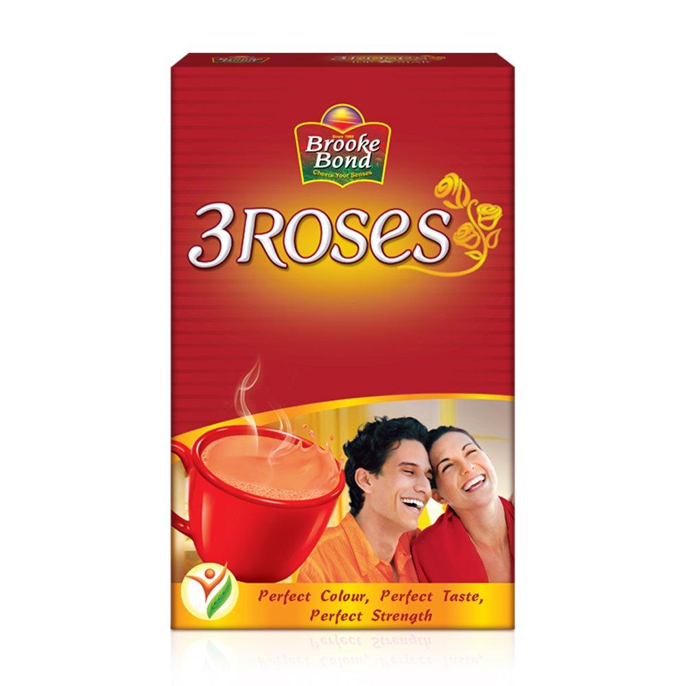 Brooke Bond 3 Roses Black Tea 500g Carton Rich Flavor Aromatic Brew Healthy Flavonoids