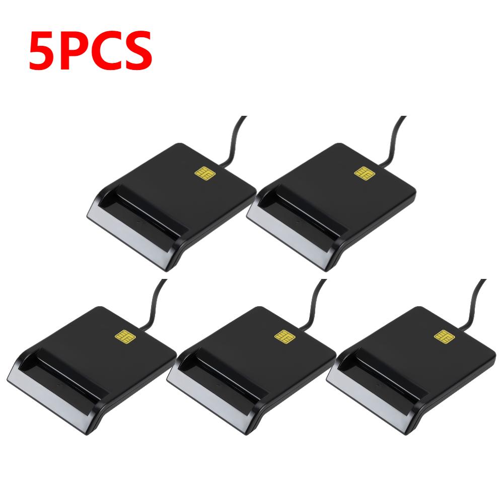 USB Smart Card Reader Stable Operation Reliable Simplicity for DNIE ATM CAC IC ID SIM Card Cloner Connector for Windows Linux