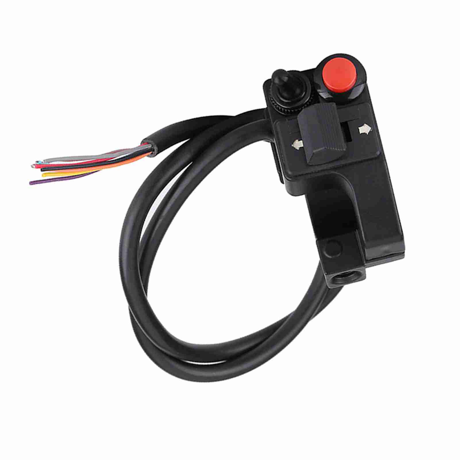 

22mm Motorcycle ATV Handlebar Headlight Mount Push Horn Turn Switch for GS чёрный