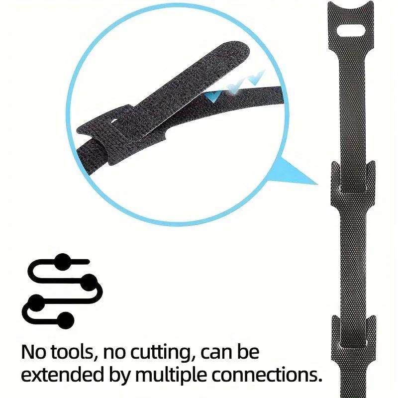 10pcs/50pcs Cable Organizer Cable Management Cable Winder Tape Protector for Wire Ties Phone Accessories Organizador Cables