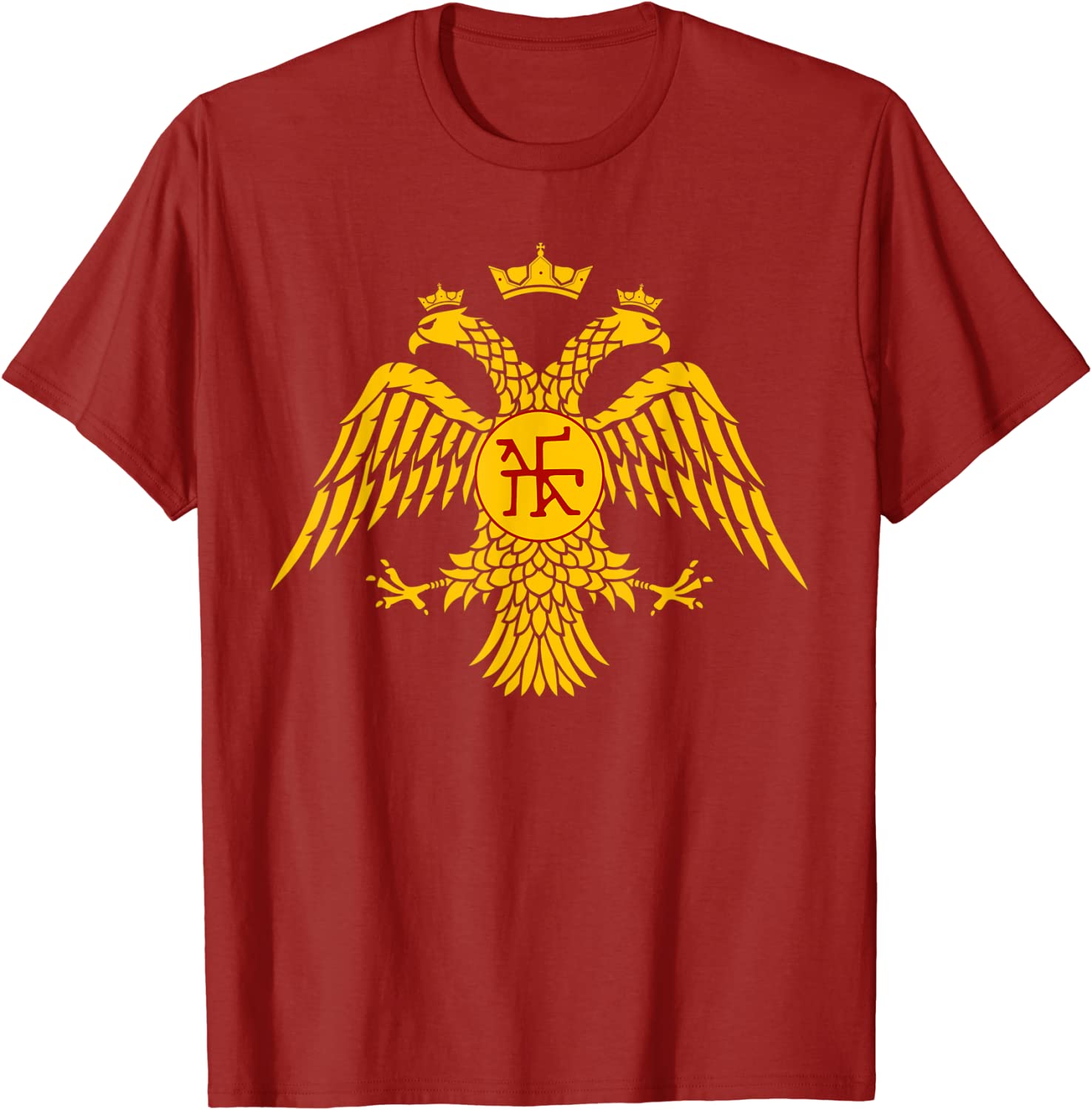 Byzantine Empire Double Headed Eagle Constantinople Unisex TShirt Short Sleeve Casual Cotton ONeck Summer TShirt S
