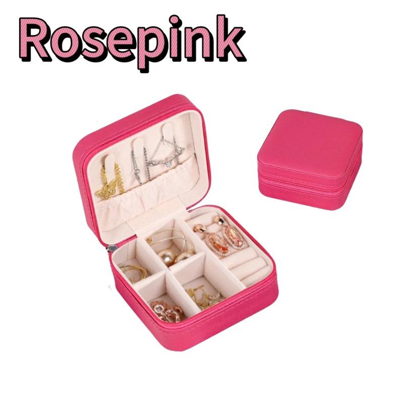 1/2/4pcs Mini Jewelry Storage Box Portable Home Travel Earrings Necklace Storage Case for Women Ring Organizer Display Case