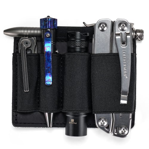 

VIPERADE PL7 EDC Pouch, Velcro Pouch, EDC Elastic Organizer Holder, EDC Organizer Pouch Panel with Hook Back Accessory Holder for Backpacks, Tactical