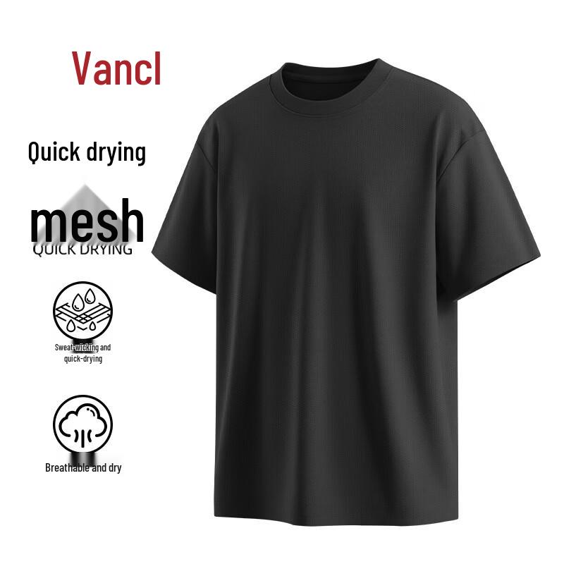 

VANCL Men s Breathable Quick-Dry Cooling Short Sleeve T-Shirt M