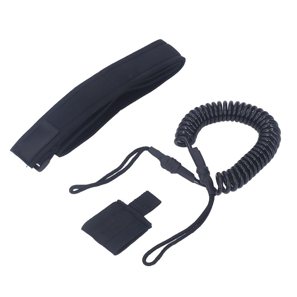 6mm Surfboard Leash Reliable High Strength TPU Coiled Spring Waist  Rope for Water Sport