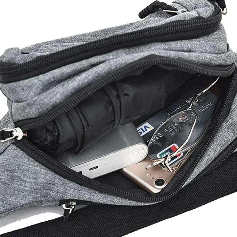 Marsupio da Uomo/Donna Multifunzionale Grande Capacità Borsa a Cintura Porta Telefono per Sport all'Aperto Resistente all'Usura Impermeabile Crossbody