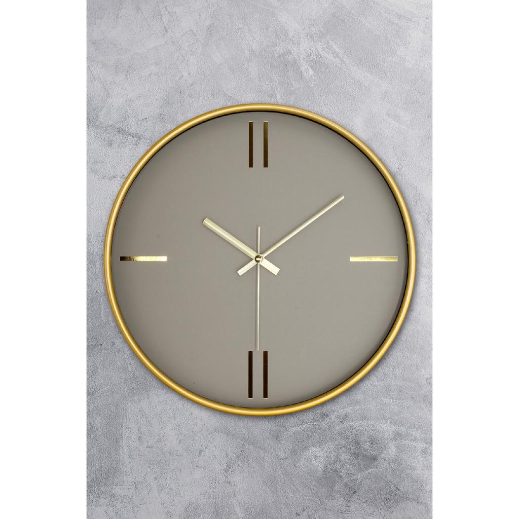 30 cm Wanduhr aus echtem Glas mit geräuschlosem Mechanismus