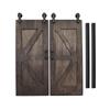 Retro Style 1/12 Scale Dollhouses Bathroom Sliding Door With Hinges For DIY Room Decorations