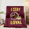 Redskins Football Club Design Portable Blanket/Soft Blanket Bedding Blanket Suitable for Travel Camping Living Rooms Offices Sofas Fan Gifts