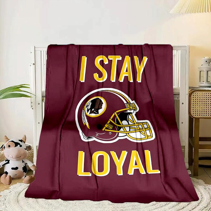 Redskins Football Club Design Portable Blanket/Soft Blanket Bedding Blanket Suitable for Travel Camping Living Rooms Offices Sofas Fan Gifts
