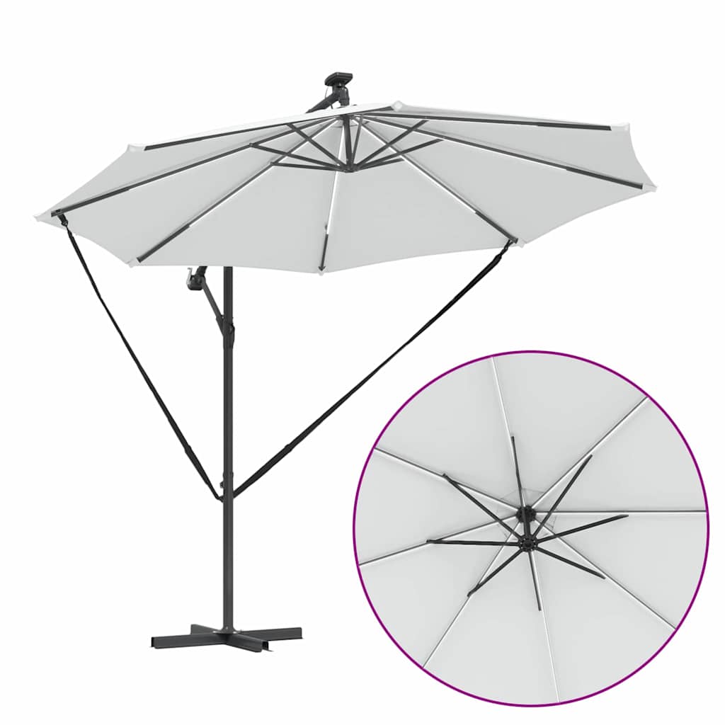 Sun Umbrella Sand 294 X 294 X 248 Cm Polyester and Aluminum