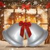 2 Pieces 50cm Christmas Bell Inflatable Ball Decoration PVC Giant Inflatable Christmas Bell Outdoor Christmas Decoration