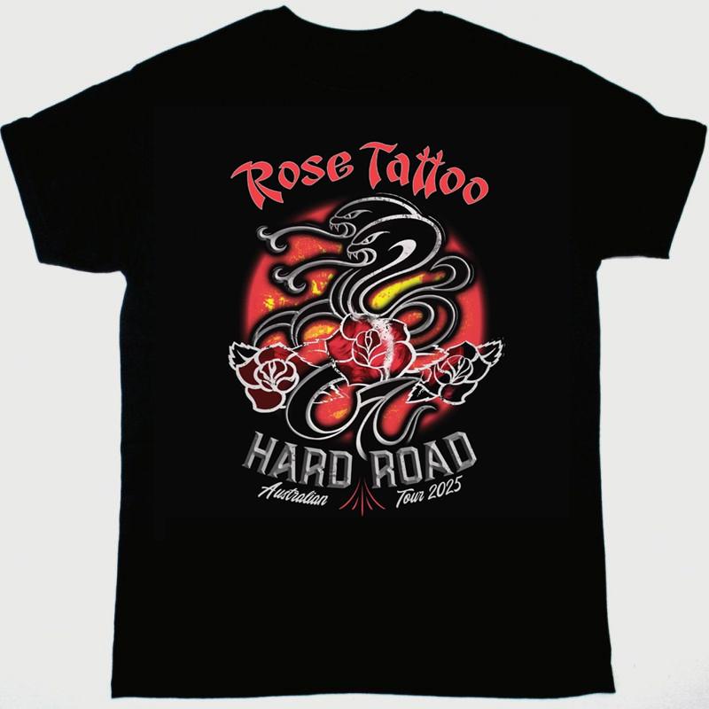 Rose Tattoo - Rock n Roll Band 2025 T-Shirt Cotton Unisex Tee S-4XL LI1611 Unisex T-Shirt XXXL