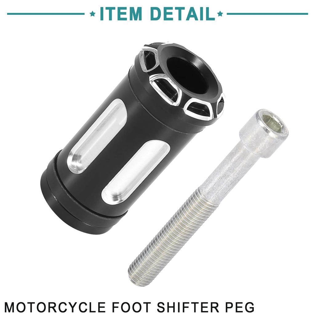 ACROPIX Motorrad Zehen Fußschalthebel Stifte Schalthebel Stifte für Harley Kompatibel mit Street Glide Touring Schwarz 1 Stück