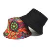 Fashion Floral Print Bucket Hat for Women Men Summer Outdoor Sunscreen Travel Beach Fisherman Hat Decorate Panama Hip Hop Street