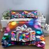 Crystal Gift Decoration Set Bedding Set With 1 Duvet Cover 2 Pillowcases Single Double King Queen, Gift