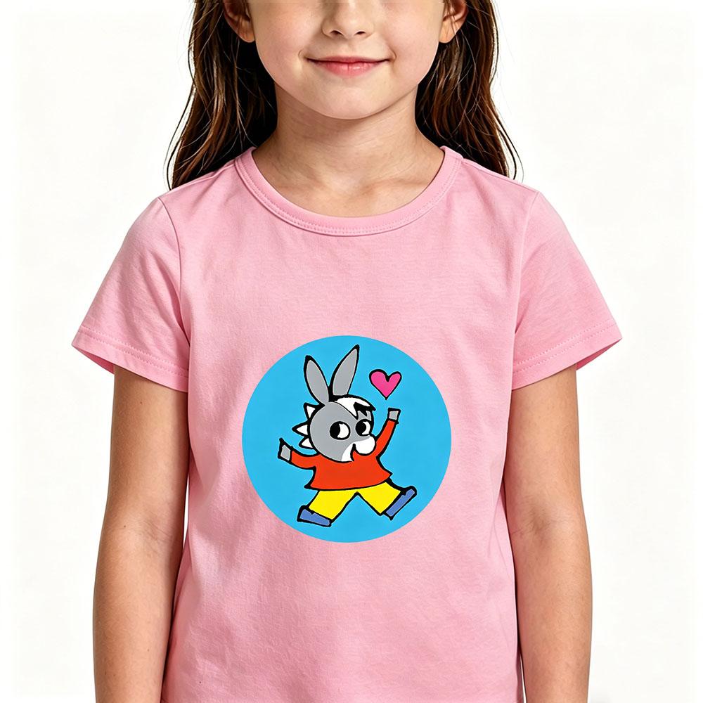 T-shirt per Bambini 100% Cotone Disegno Trotro Stampa Anime T-shirt 2-12 Anni Manica Corta Carina Ragazzi Ragazze Quotidiana Casual Toddler Estate