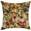 New 3D Imitation Embroidered Floral Pillowcase Digital Printed Home Decoration Pillow Sofa Cushion Cover