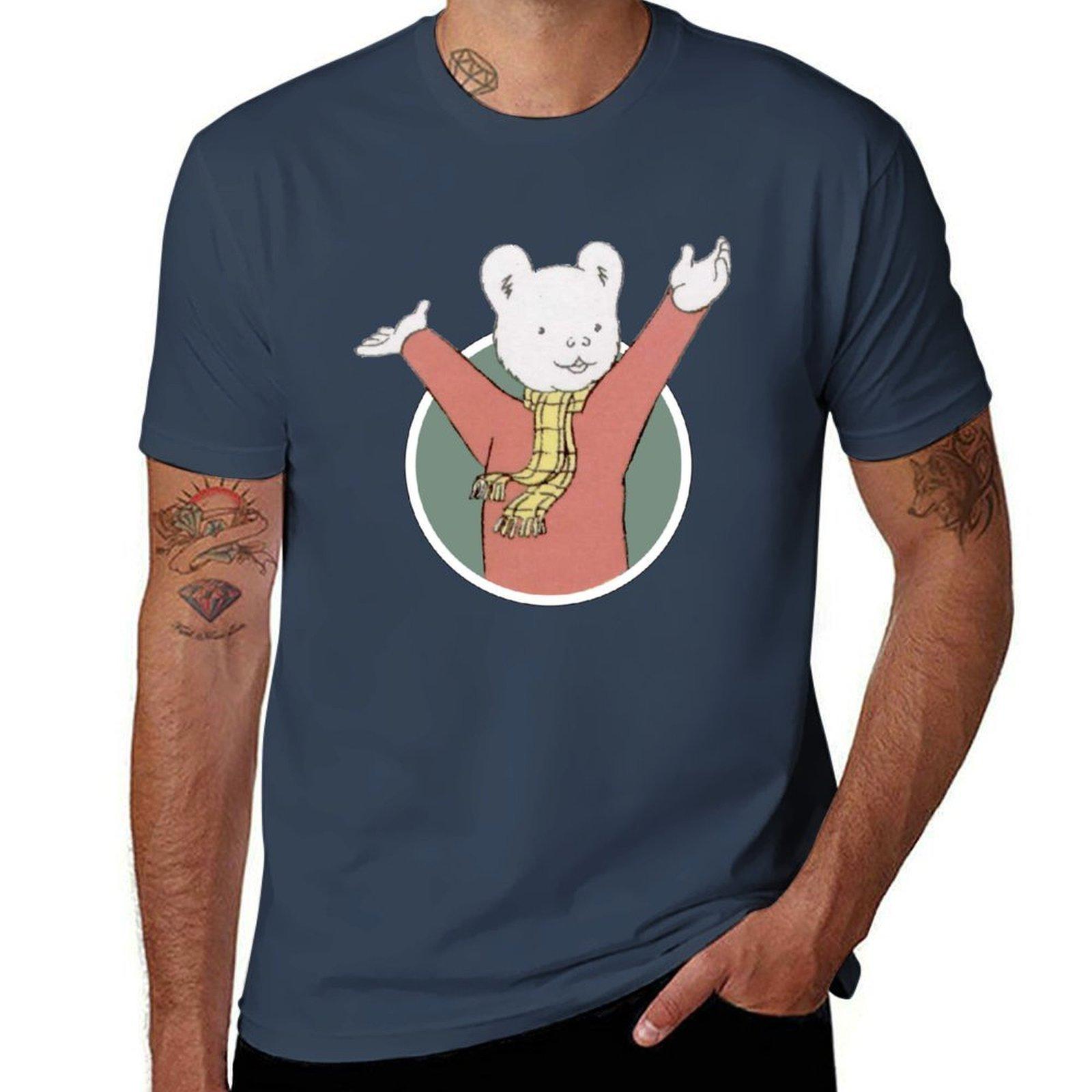 Rupert bear TShirt Soft Stretch Short Sleeve Top S