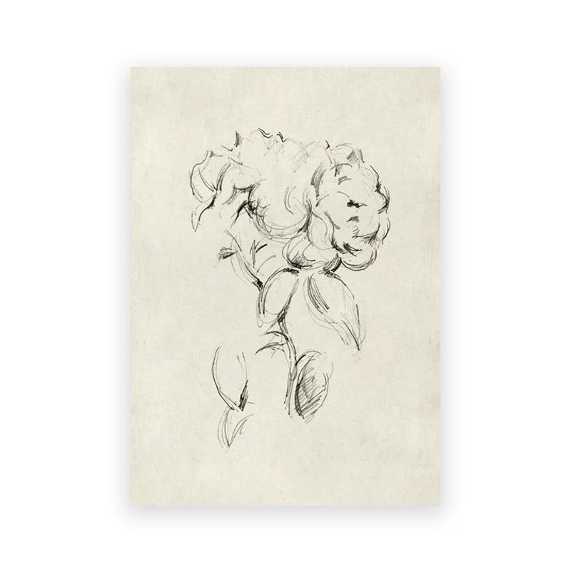 Summer Landscape Vintage Oil Painting Canvas Poster, Spring Neutral Gallery Wall Art Print, Retro Green Tone, Farmhouse Wall Dec