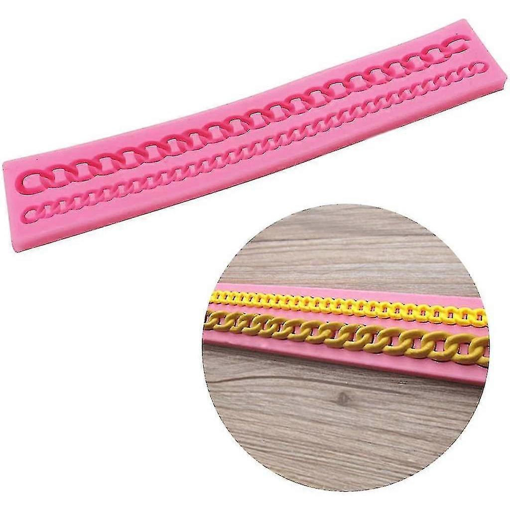 Diamond Chain Silicone Fondant Mold Cake Decorating Pastry Gum Pastry Tool Kitchen Tool Sugar Paste Baking Mould Cookie Pastr