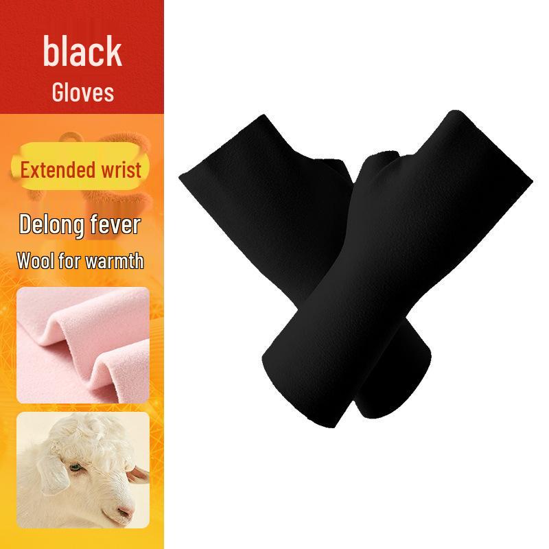 

Женские самонагревающиеся флисовые перчатки без пальцев - Теплые, морозостойкие, без пальцев для письма и печати осенью и зимой. One Size