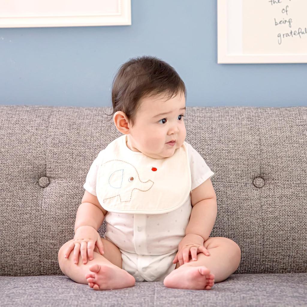 Baby Castle Elephant Made in Japan Bib,