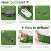 Lightweight Inflatable Camping Pad with Foot Pump - Portable Air Mattress for Outdoor Sleeping