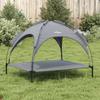 Hundebett mit Baldachin Anthrazit Oxford-Gewebe und Stahl