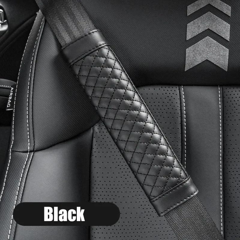 2/1pcs Universal Car Safety Belt Cover Leather Seat Belt Cover Shoulder Strap Covers Car Shoulder Protector Pad Auto Accessories
