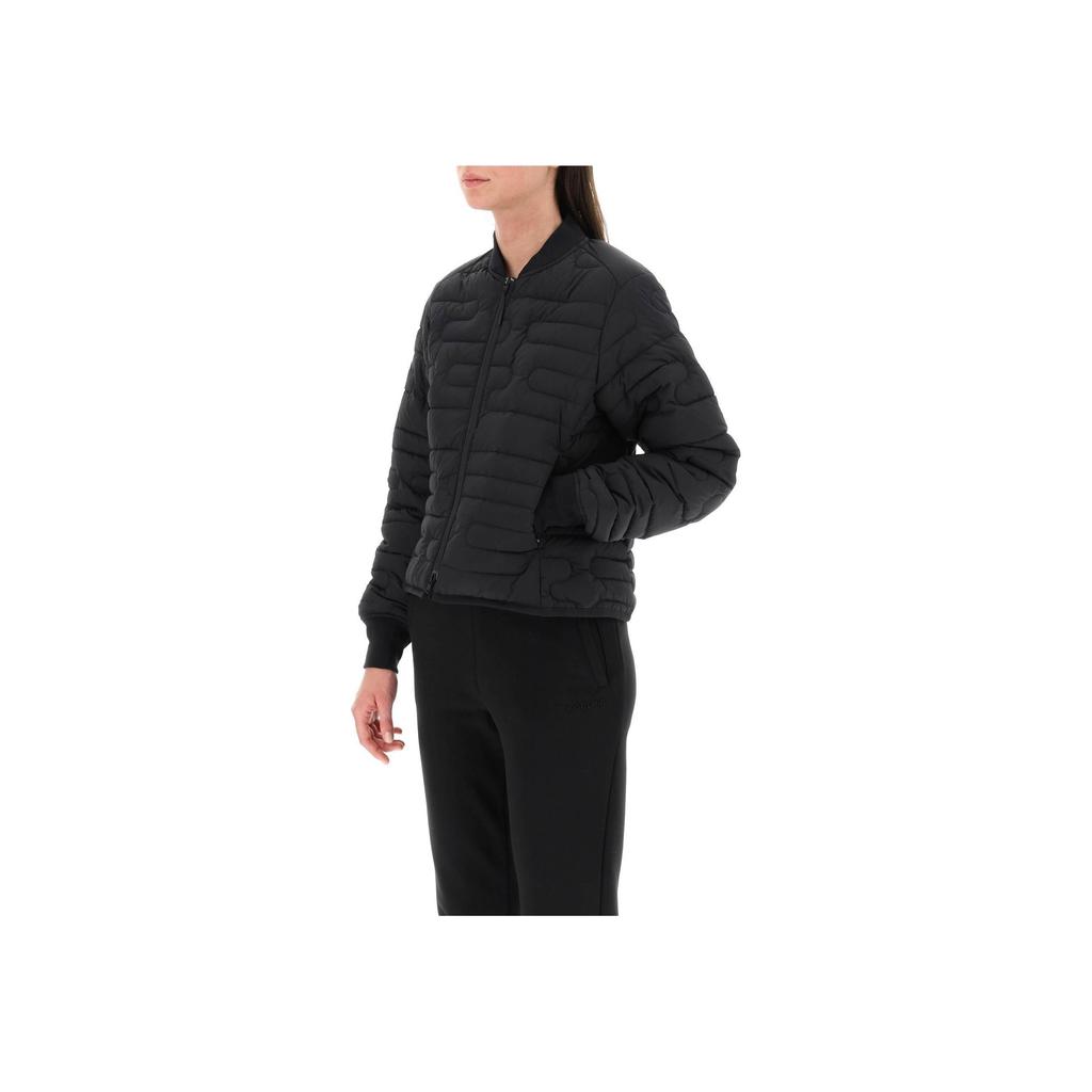 Y-3 FW22 Solid Color Quilted Short Stand Collar Jacket Women Jacket Black HM9348