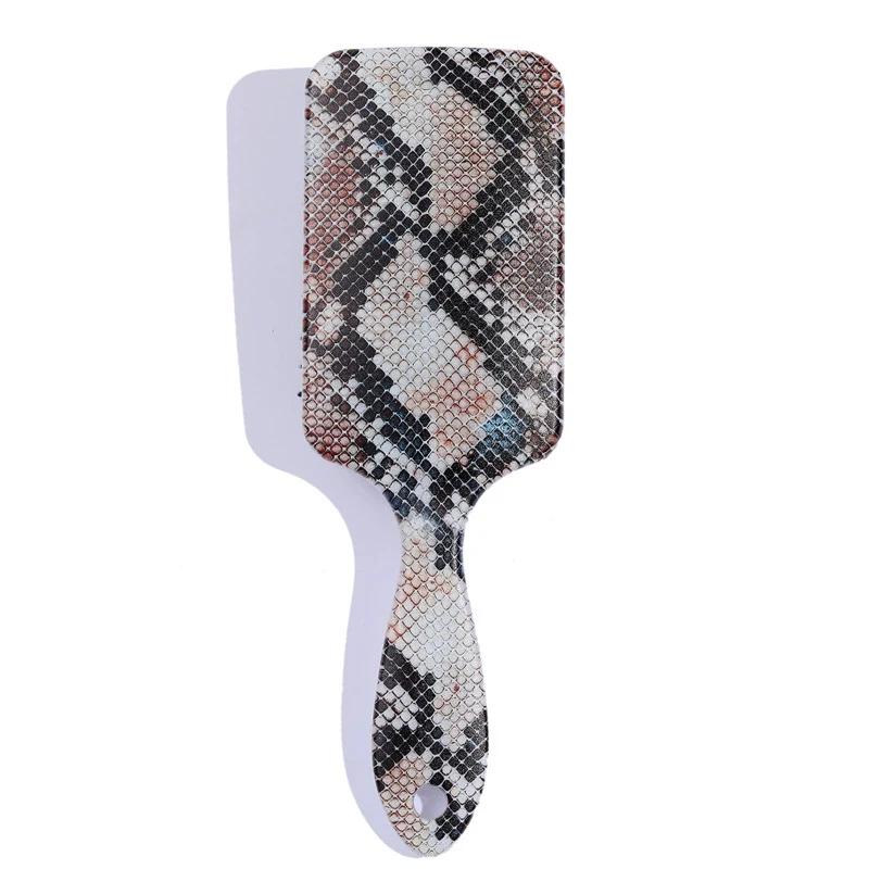 1 Pcs Home Leopard Air Cushion Combs Salon Women Scalp Massage Comb Handle Wide Teeth Hair Brush Anti-static