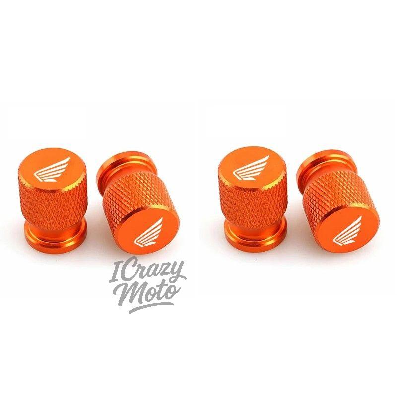 4PCS Alloy Car Wheel Tire Valve Caps Stem Dust Covers For Honda CB400 CB650F CBF CBR250RR CRF SH300 NC750 Motorcycle Accessories