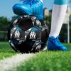 1PC Olympique De Marseille Size 5 Soccer Ball PrahaIndoor Soccer Ball Colorful All Ages Machine Stitched PVC Competition Ready Durable High-Bounce