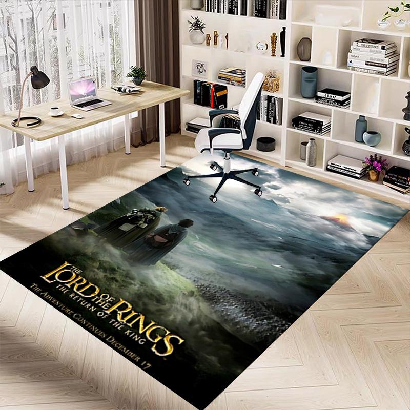 1pc The Lord of the Rings The Return of the King Carpet, for Home & Office Decor, Desk Chair Carpet, Festive Gift,Conference Room CarpetL1274