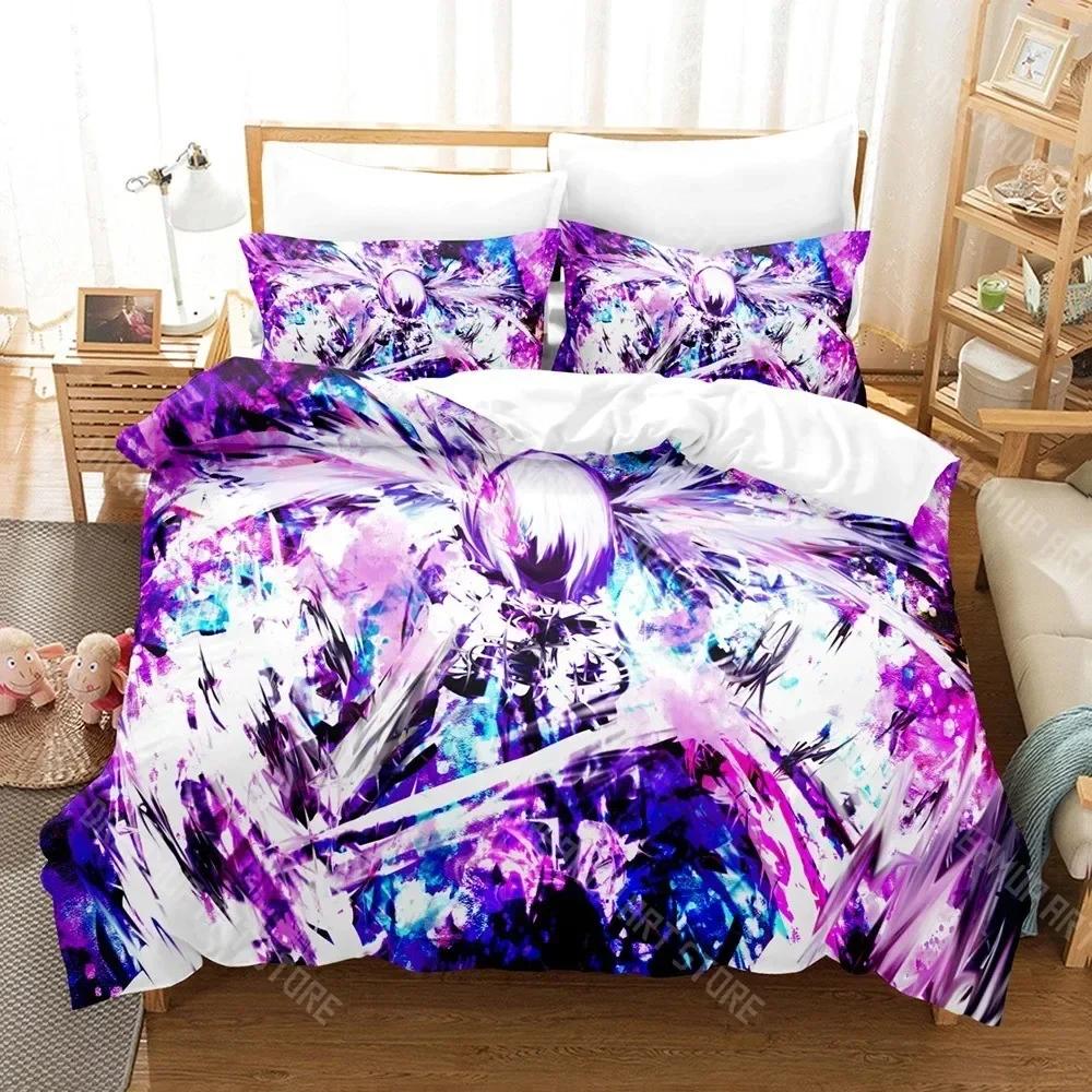 3D Print Black Rock Shooter Duvet Cover Single Double Size For Boys Girls Fashion Bedroom Decor Anime Bedding Set Soft Home