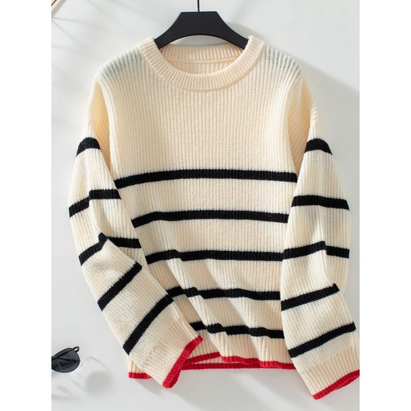 Женские свитера с длинным рукавом и круглым вырезом — фото 6