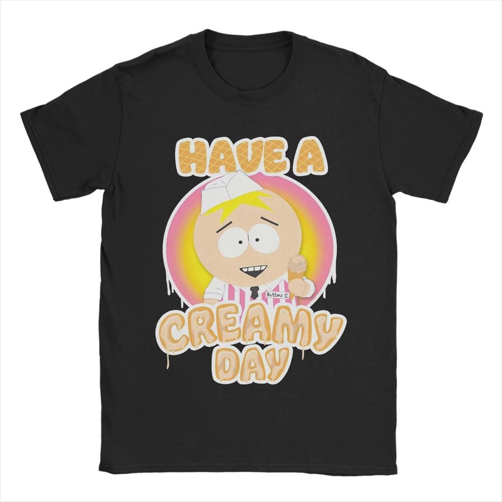 Cartoon South-Parks Kawaii Princess Kenny T-Shirt Men  Funny Cotton Tees Crew Neck Short Sleeve T Shirt Plus Size Clothing