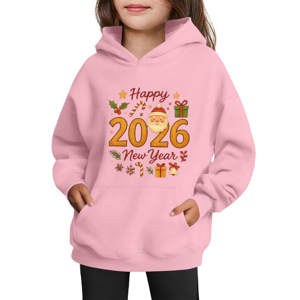 Sweatshirts For Teen Girls Hoodies Long Sleeve Drawstring Pullover Cute Printed Oversized Hoodie Christmas
