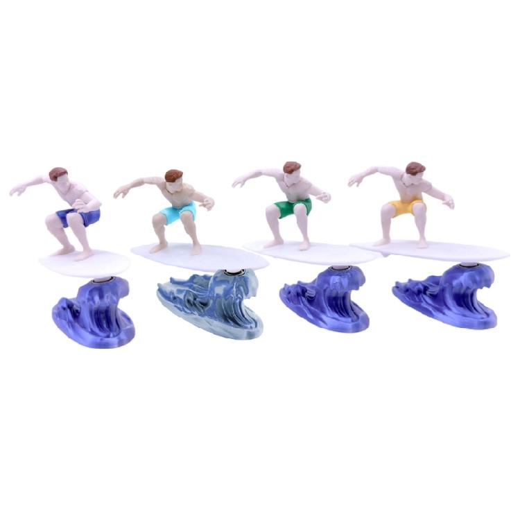 Realistic 3D Printed Inertial Surfing Athlete Sculpture Dashboard Decoration Perfect For Car Enthusiasts And Home Display