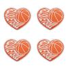 10pcs Wholesale Sports Theme Embroidered Patches On Clothes Jackets Cartoon Basketball Decoration Iron On Patches For Clothing 