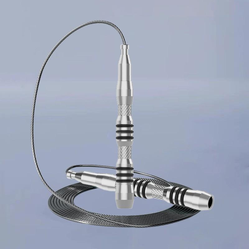 Aluminum Handle Speed Jump Rope With Steel Wire Precision Metal Bearings Competitive Training