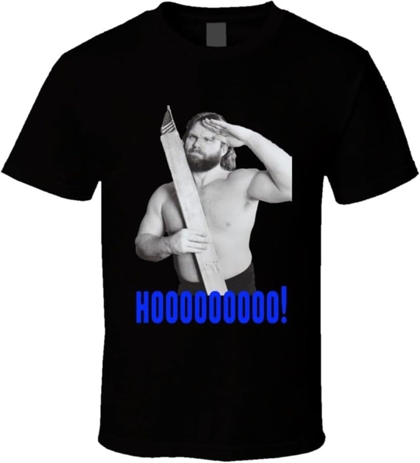 Hacksaw Jim Duggan Retro Wrestling Legend T Shirt 4XL чёрный