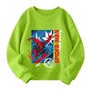 Boys and girls round neck plus velvet pullover printed top sweatshirt