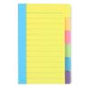 Ruled Notepad Colorful Sticky Notes Set Compact Index Tabbed Notepad Memo Pad for Home Office School