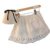 Autumn/Winter 2025 Shark Pants: Pure Cotton Lace Butt & Hip Cover Half Skirt Layer